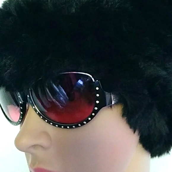 MIKLI SUNGLASSES BLACK ROSE GRADIENT Designer France Msrp $498 + - Picture 6 of 10